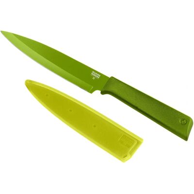 Kuhn Rikon - Cuchillo utilitario Colori + verde - Cuchillo de cocina Kuhn Rikon - Cuchillo utilitario Colori + verde - Cuchillo de cocina