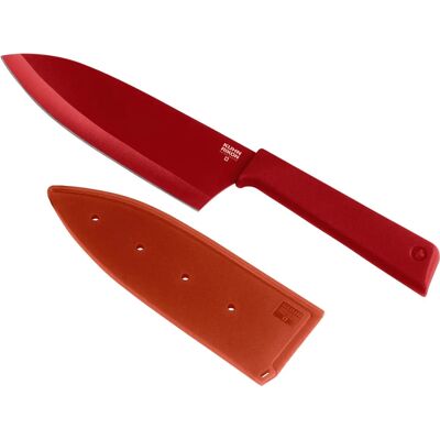 Kuhn Rikon - Colorful + Santoku Knife red - Kitchen Knife Kuhn Rikon - Colorful + Santoku Knife red - Kitchen Knife