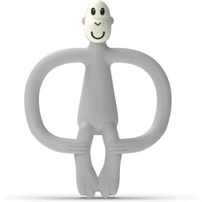 Matchstick Monkey Silikon-Gummitier - Hellgrau - Beißring für Babys Matchstick Monkey Silikon-Gummitier - Hellgrau - Beißring für Babys