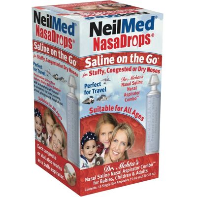 NeilMed NasaDrops - Saline On The Go - Nasal Spray for Infants NeilMed NasaDrops - Saline On The Go - Nasal Spray for Infants