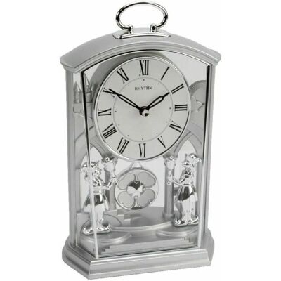 WIDDOP and Co. - Rhythm - Silver - Footmen Pendulum - Carriage Clock WIDDOP and Co. - Rhythm - Silver - Footmen Pendulum - Carriage Clock