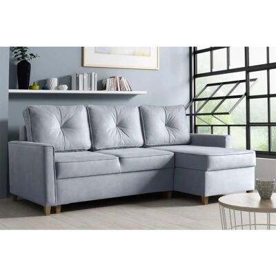 Fun Moebel - BOSCO - Hellgrau - L-Form - Sofa Set Fun Moebel - BOSCO - Hellgrau - L-Form - Sofa Set