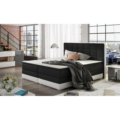 Fun Moebel - PRATO - Schwarz/Weiß - 100x200 - Boxspringbett Fun Moebel - PRATO - Schwarz/Weiß - 100x200 - Boxspringbett