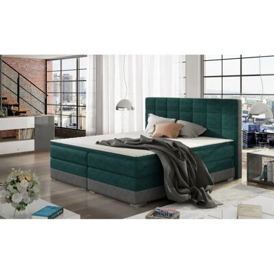 Fun Moebel - PRATO - Dunkelgrün - 120x200 - Boxspringbett Fun Moebel - PRATO - Dunkelgrün - 120x200 - Boxspringbett