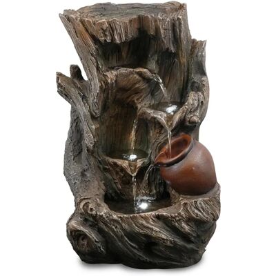 GEEZY - Tree Log Fountain - Polyresin - LED Lights - Fountain GEEZY - Tree Log Fountain - Polyresin - LED Lights - Fountain