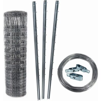 Valla de protección de animales de 300 m - Cable de acero galvanizado de alta resistencia Valla de protección de animales de 300 m - Cable de acero galvanizado de alta resistencia