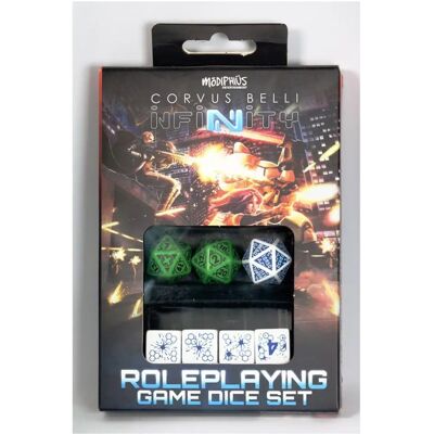 MODIPHIUS Infinity RPG Ariadna Würfel-Set - D20, Treffpunkt, Kampf MODIPHIUS Infinity RPG Ariadna Würfel-Set - D20, Treffpunkt, Kampf