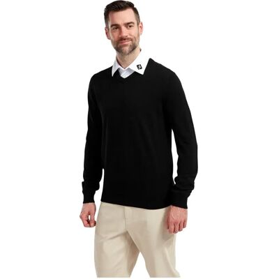 FootJoy Wollmischung V-Ausschnitt Herren Pullover - Pullover FootJoy Wollmischung V-Ausschnitt Herren Pullover - Pullover