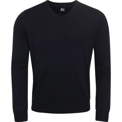 FootJoy Wool Blend V-Neck Herren Pullover, dunkelblau, Herren, M - Pullover FootJoy Wool Blend V-Neck Herren Pullover, dunkelblau, Herren, M - Pullover