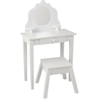 KidKraft Coiffeuse Blanche avec Miroir & Tabouret - Jouet - Publicité KidKraft Coiffeuse Blanche avec Miroir & Tabouret - Jouet - Publicité
