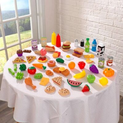 KidKraft 63510 Jouet de jeu de rôle - Jaune - Ensemble alimentaire de cuisine - Publicité KidKraft 63510 Jouet de jeu de rôle - Jaune - Ensemble alimentaire de cuisine - Publicité