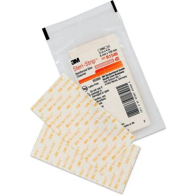 Faixa de fechamento de pele 3M - Hipoalergênico, Respirável, Reforçado - Fechamento de pele Faixa de fechamento de pele 3M - Hipoalergênico, Respirável, Reforçado - Fechamento de pele
