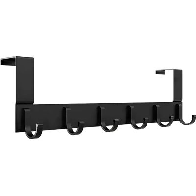 AIQINU Gancio porta in acciaio inox portatile - Risparmio spazio - Montaggio a parete - Nero - Tipo di gancio AIQINU Gancio porta in acciaio inox portatile - Risparmio spazio - Montaggio a parete - Nero - Tipo di gancio