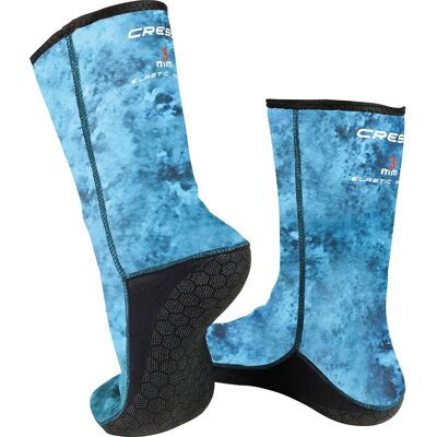 Cressi Anti-Rutsch-Socken - Blau Jäger Tarnung S - Socken Cressi Anti-Rutsch-Socken - Blau Jäger Tarnung S - Socken