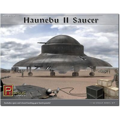 Pegasus Hobbies Haunebu II Farfurie en plastique Modèle 1:144 - Kit de vaisseau spatial - Publicité Pegasus Hobbies Haunebu II Farfurie en plastique Modèle 1:144 - Kit de vaisseau spatial - Publicité