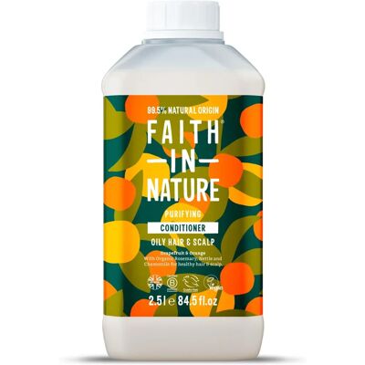 Faith In Nature Grapefruit & Orange Conditioner - 2,5L Nachfüllpackung - Natürlich, Vegan & Cruelty Free - Für Normal Bis Fettiges Haar Faith In Nature Grapefruit & Orange Conditioner - 2,5L Nachfüllpackung - Natürlich, Vegan & Cruelty Free - Für Normal Bis Fettiges Haar
