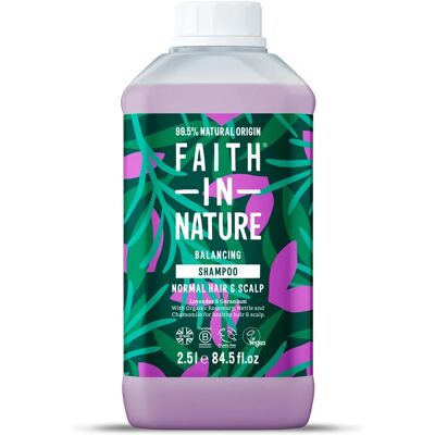 Faith In Nature Lavender & Geranium Shampoo - 2.5L Refill - Natural, Vegan & Cruelty Free Faith In Nature Lavender & Geranium Shampoo - 2.5L Refill - Natural, Vegan & Cruelty Free