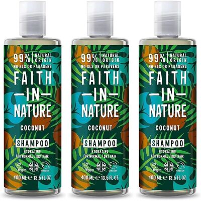 Šampon s kokosovým olejem Faith In Nature - Organický, Veganský a Cruelty-Free - 400ml - Na Suché Vlasy Šampon s kokosovým olejem Faith In Nature - Organický, Veganský a Cruelty-Free - 400ml - Na Suché Vlasy