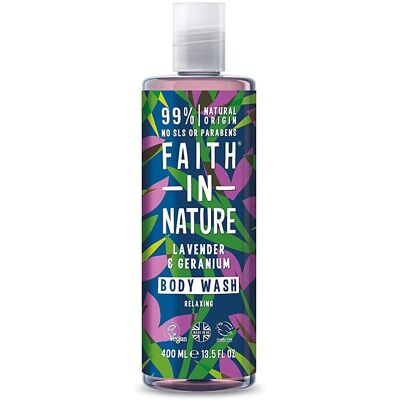Faith in Nature Levandule & Geranium Sprchový Gel 400ml Faith in Nature Levandule & Geranium Sprchový Gel 400ml