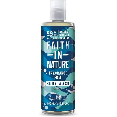 Faith in Nature Fragrance Free Body Wash - Sensitive, Vegan, 400ml Faith in Nature Fragrance Free Body Wash - Sensitive, Vegan, 400ml