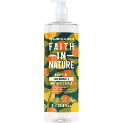 Faith In Nature Grapefruit & Orange Conditioner - 1L - For Oily Hair Faith In Nature Grapefruit & Orange Conditioner - 1L - For Oily Hair