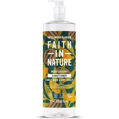 Faith In Nature Shea & Argan Conditioner - Nourishing - 1L - For Dry & Curly Hair Faith In Nature Shea & Argan Conditioner - Nourishing - 1L - For Dry & Curly Hair