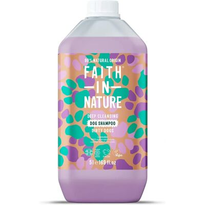 Faith In Nature Dog Shampoo 5L Lavender Refill - Natural, Vegan & Cruelty Free - Bulk Buy - Dog Shampoo Faith In Nature Dog Shampoo 5L Lavender Refill - Natural, Vegan & Cruelty Free - Bulk Buy - Dog Shampoo