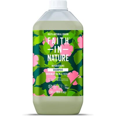 Faith In Nature Wild Rose Shampoo - 5L Nachfüllpackung - Normales bis trockenes Haar Faith In Nature Wild Rose Shampoo - 5L Nachfüllpackung - Normales bis trockenes Haar