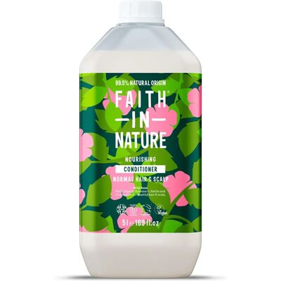 Faith In Nature Wild Rose 5L Conditioner Nachfüllpack - Natürlich, Vegan & Tierversuchsfrei - Paraben- und SLS-frei - Normales bis trockenes Haar Faith In Nature Wild Rose 5L Conditioner Nachfüllpack - Natürlich, Vegan & Tierversuchsfrei - Paraben- und SLS-frei - Normales bis trockenes Haar