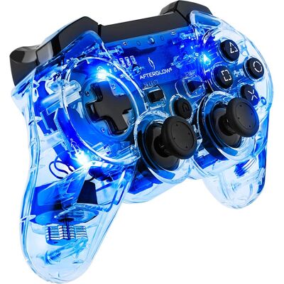 PDP Afterglow Blauw Gamepad - Draadloze Controller voor PC, PlayStation 3 PDP Afterglow Blauw Gamepad - Draadloze Controller voor PC, PlayStation 3