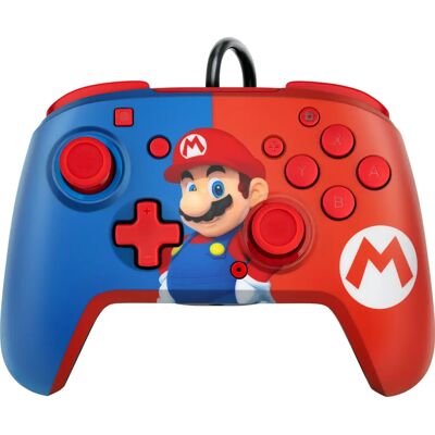 PDP Nintendo Switch Faceoff Deluxe+ Controller Audio Cablato - Mario PDP Nintendo Switch Faceoff Deluxe+ Controller Audio Cablato - Mario