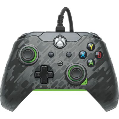 PDP Manette Filaire Xbox Series X|S - Neon Carbon - Publicité PDP Manette Filaire Xbox Series X|S - Neon Carbon - Publicité