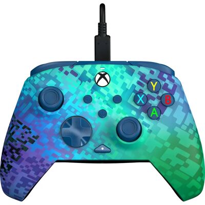 PDP Rematch Xbox Series X|S y PC Controlador Avanzado por Cable - Glitch Green PDP Rematch Xbox Series X|S y PC Controlador Avanzado por Cable - Glitch Green