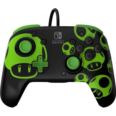 PDP Switch Rematch Verkabelter Controller - Super Mario Clow Im Dunkeln PDP Switch Rematch Verkabelter Controller - Super Mario Clow Im Dunkeln
