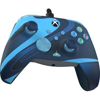 PDP Rematch Xbox Series X|S & PC Manette Avancée Filaire - GLOW Vague Bleue PDP Rematch Xbox Series X|S & PC Manette Avancée Filaire - GLOW Vague Bleue