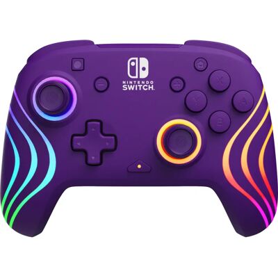 Manette Sans Fil PDP Nintendo Switch Afterglow Wave - Violet - Publicité Manette Sans Fil PDP Nintendo Switch Afterglow Wave - Violet - Publicité