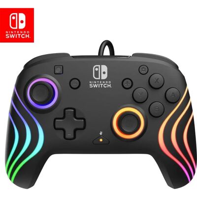 PDP Nintendo Switch Afterglow Wave Wired Controller - Schwarz PDP Nintendo Switch Afterglow Wave Wired Controller - Schwarz