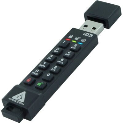 Apricorn Aegis Secure Key 64GB Nero - Penna USB Apricorn Aegis Secure Key 64GB Nero - Penna USB