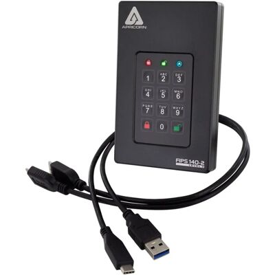 Apricorn Aegis Fortress L3 2 TB Externe Festplatte - USB 3.1 Apricorn Aegis Fortress L3 2 TB Externe Festplatte - USB 3.1