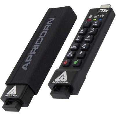 Clé USB sécurisée Apricorn Aegis Secure Key 3NXC - 32 Go - Noir - Publicité Clé USB sécurisée Apricorn Aegis Secure Key 3NXC - 32 Go - Noir - Publicité