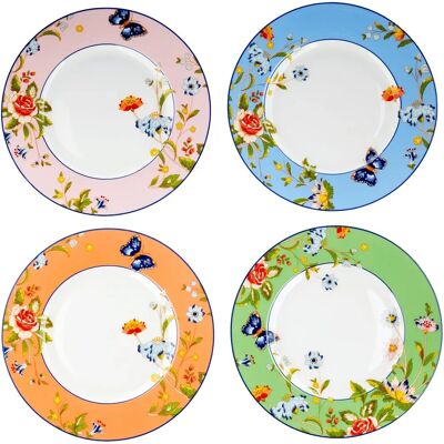 Aynsley China Cottage Garden Dessert Plates Set - Dessert Plates Aynsley China Cottage Garden Dessert Plates Set - Dessert Plates