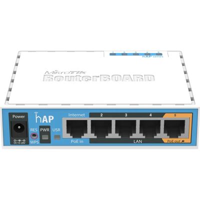 Mikrotik hAP Weiß Power over Ethernet (PoE) - WLAN Access Point Mikrotik hAP Weiß Power over Ethernet (PoE) - WLAN Access Point