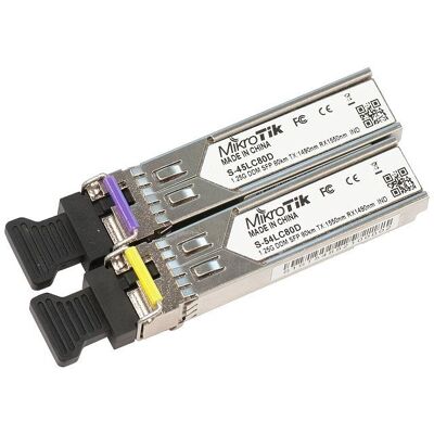 Mikrotik S-4554LC80D - 80 km LC - Módulo transceptor de red Mikrotik S-4554LC80D - 80 km LC - Módulo transceptor de red