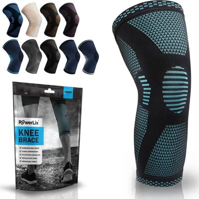 Genouillère PowerLix - Compression sportive et arthrite - Bleu - Publicité Genouillère PowerLix - Compression sportive et arthrite - Bleu - Publicité