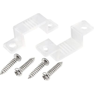 Uxcell - Uxcell Clip de bande LED 15x7mm - Taille 15x7mm - Matériau plastique - Couleur clair - Support de fixation pour bande LED - Publicité Uxcell - Uxcell Clip de bande LED 15x7mm - Taille 15x7mm - Matériau plastique - Couleur clair - Support de fixation pour bande LED - Publicité
