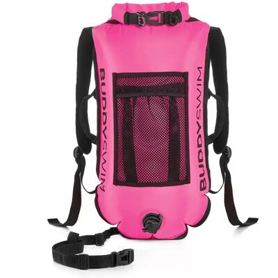 Buddyswim Pink 28L Schwimmboje mit Abnehmbaren Rucksackgurten - Schwimmboje Buddyswim Pink 28L Schwimmboje mit Abnehmbaren Rucksackgurten - Schwimmboje