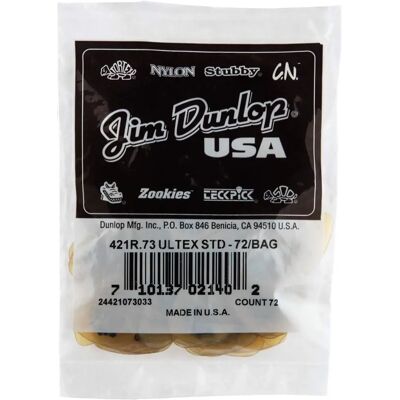 Dunlop Ultex Standard 0.73mm Guitar Picks - Guitar Picks Dunlop Ultex Standard 0.73mm Guitar Picks - Guitar Picks