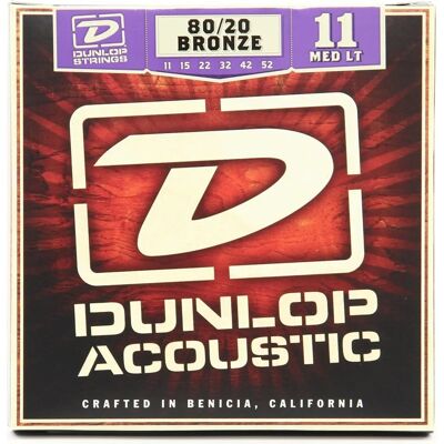 Jim Dunlop - 80/20 Brons 22 Gewikkelde Gitaarstrings Jim Dunlop - 80/20 Brons 22 Gewikkelde Gitaarstrings