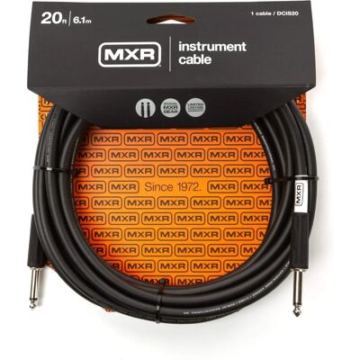 Dunlop MXR DCIS20 Svart 6 m Rakt - Instrumentkabel Dunlop MXR DCIS20 Svart 6 m Rakt - Instrumentkabel