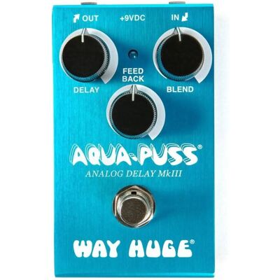 Way Huge Smalls Aqua-Puss Analog Delay - Effect Pedal for Guitar Way Huge Smalls Aqua-Puss Analog Delay - Effect Pedal for Guitar